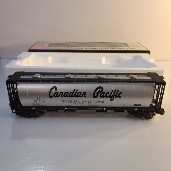 Rail King Electric Trains Canadian Pacific 4 Bay Hopper Car 30-7558 0 Scale - Picture 4 of 7